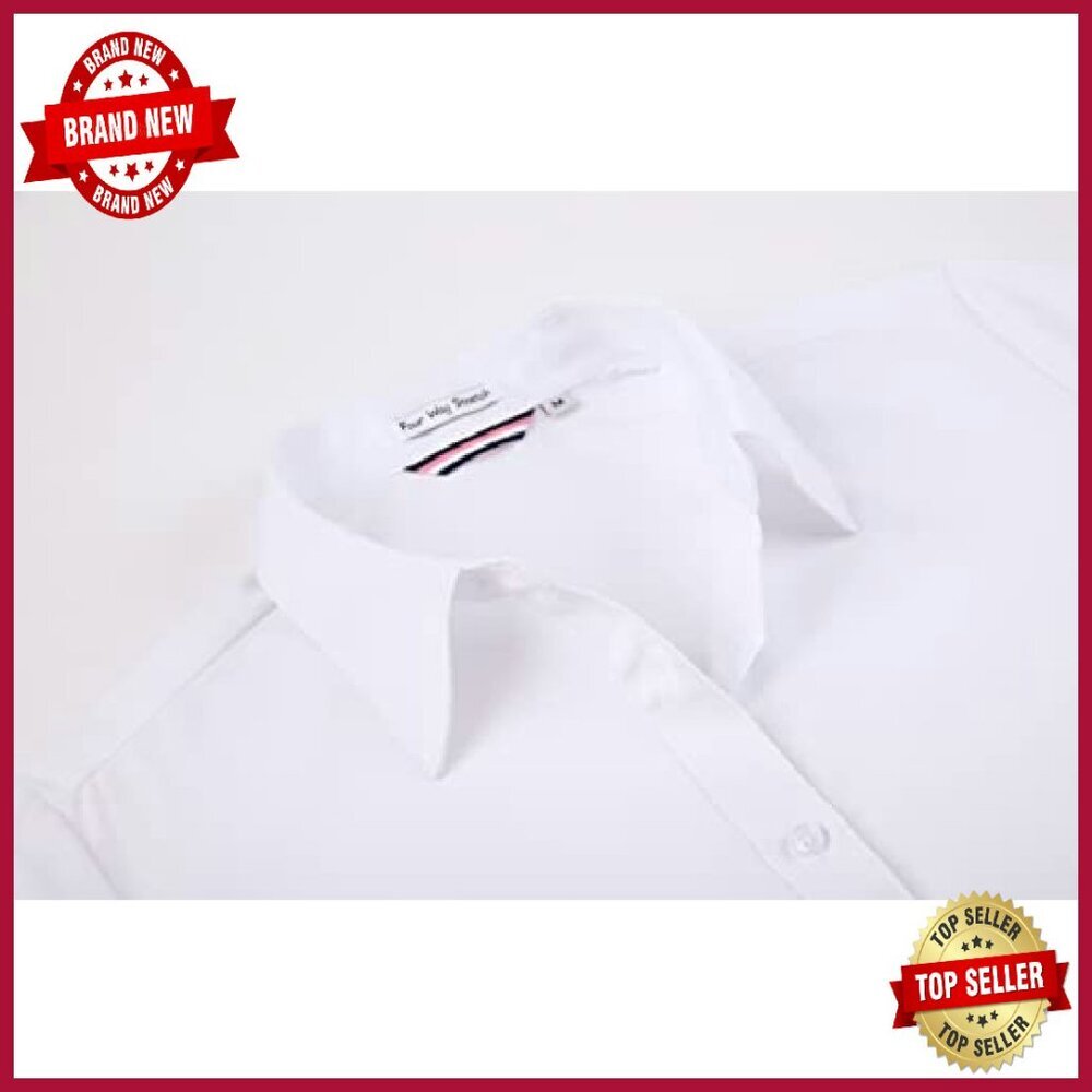 Long Sleeve Button Down Blouse Stretch Work Shirt… - image 4